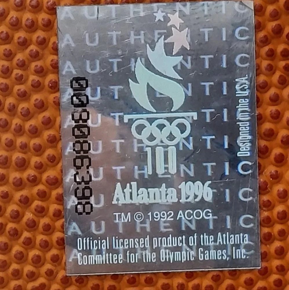 Spalding Basketball Texture Pad Folder Atlanta 1996 Olympics pad, Post Card, Pen